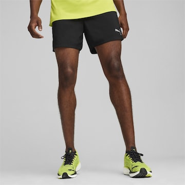 PUMA Normalny krój Spodnie sportowe 'RUN FAVORITE VELOCITY 5' w kolorze czarny: przód