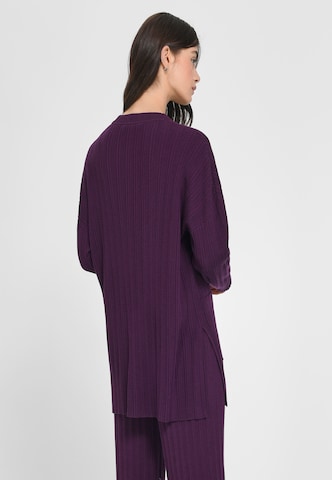 Laura Biagiotti Roma Knit Cardigan 'New Wool' in Purple