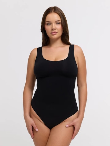Body modellante 'Tank Sculpting Bodysuit with String' di cfab in nero