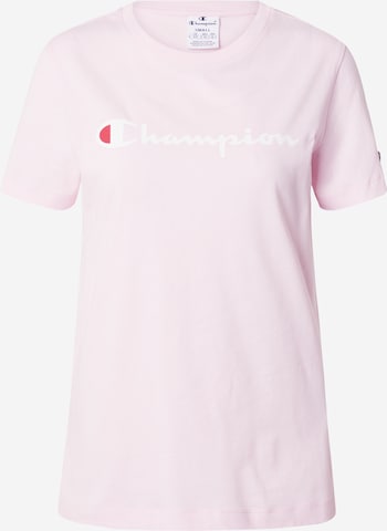 Champion Authentic Athletic Apparel T-Shirt in Pink: predná strana