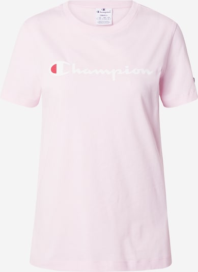 Champion Authentic Athletic Apparel Μπλουζάκι σε ροζ παστέλ / κόκκινο / λευκό, Άποψη προϊόντος