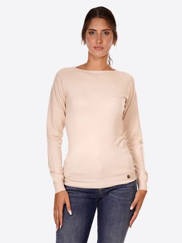 Pull-over 'Donna' Yes Zee en beige