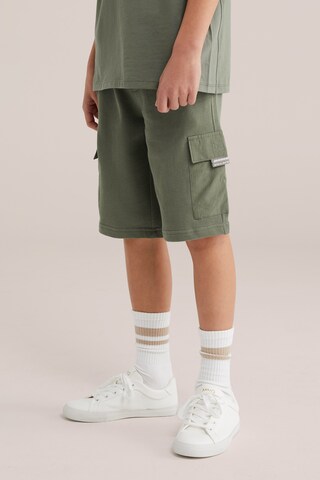 WE Fashion Regular Broek in Groen: voorkant