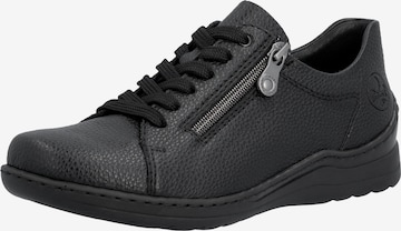 Chaussure à lacets Rieker en noir : devant