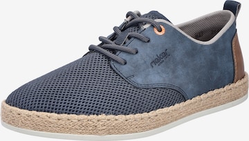 Chaussure à lacets Rieker en bleu : devant