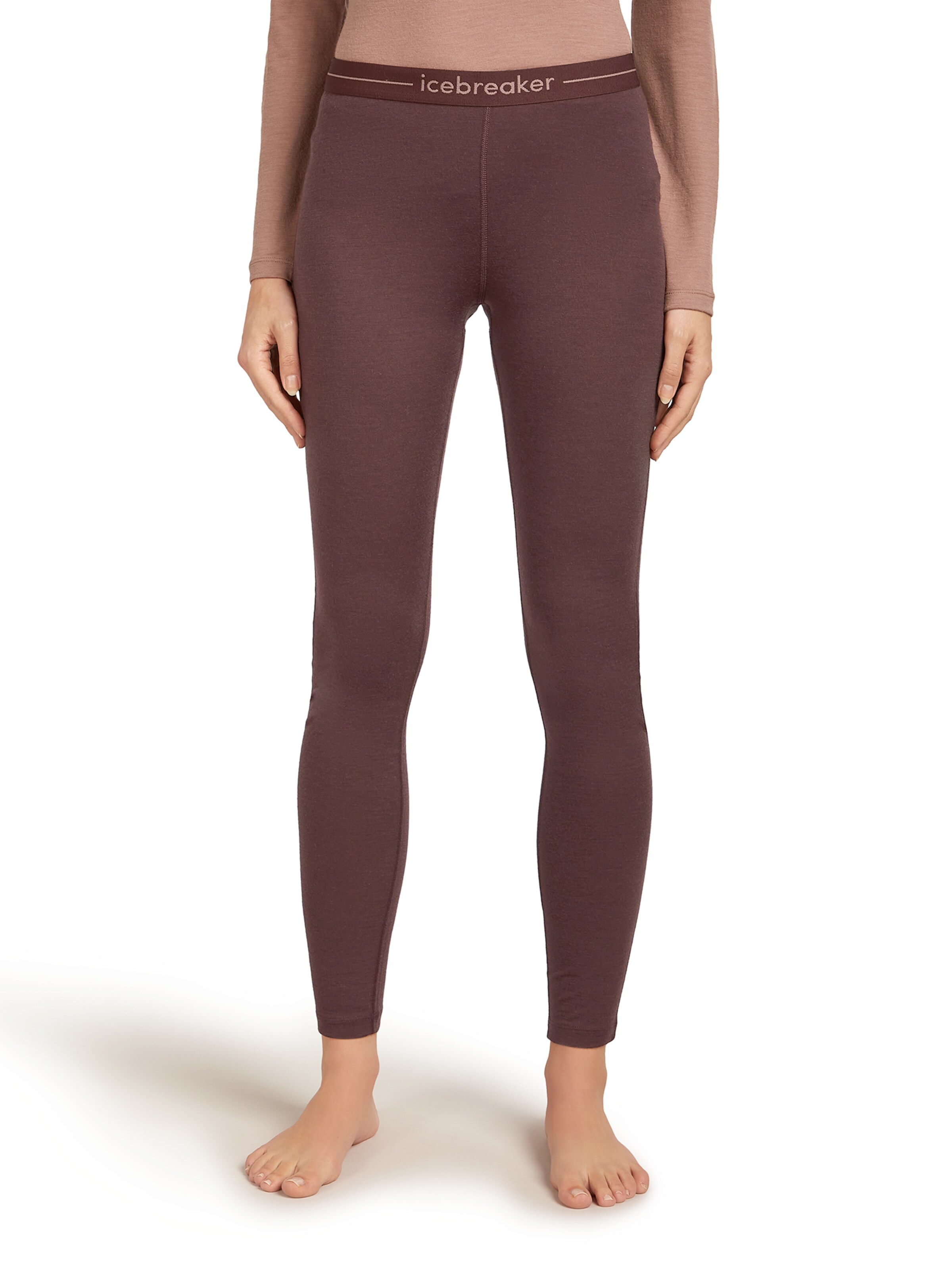 ICEBREAKERSkinny Sportske hlače 'Oasis' - smeđa boja: prednji dio