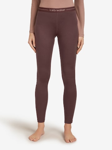 ICEBREAKERSkinny Sportske hlače 'Oasis' - smeđa boja: prednji dio