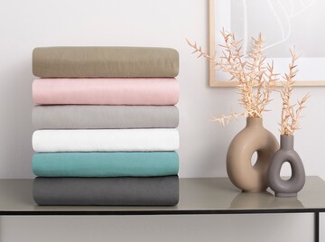 HOME AFFAIRE Bed Sheet in Grey