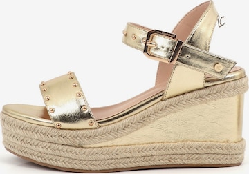 Lola Casademunt Remmisandaalit värissä kulta: etupuoli