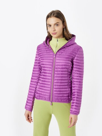 SAVE THE DUCK Prehodna jakna 'ALEXA' | vijolična barva: sprednja stran