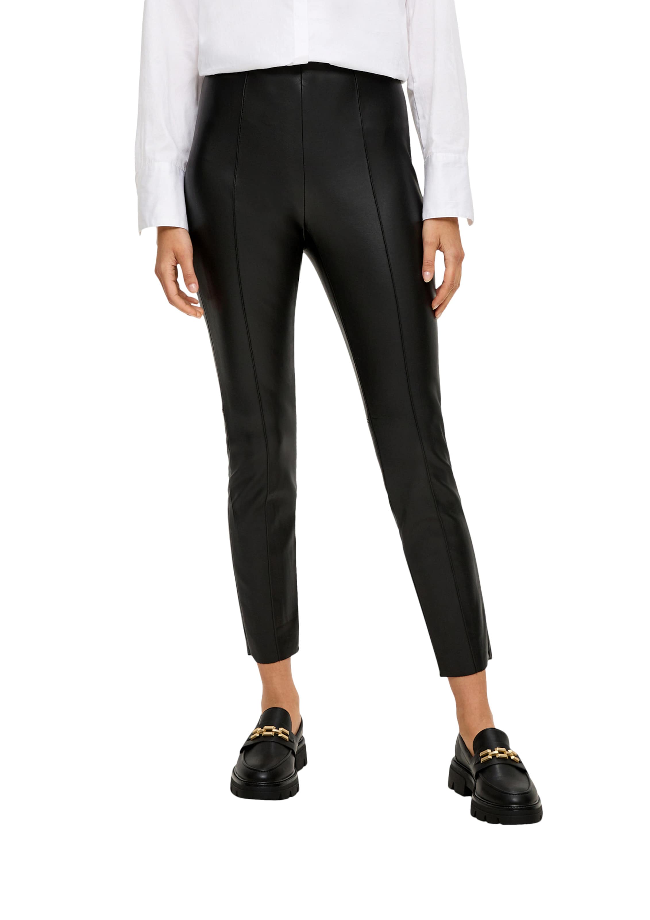 s.Oliver BLACK LABEL Skinny Trousers in Black