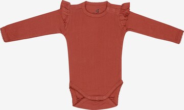Tutina / body per bambino 'Ida Sofie' di Bruuns Bazaar Kids in rosso: frontale