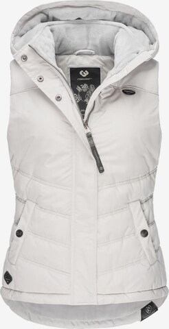 Ragwear Bodywarmer 'Hesty' in Wit: voorkant