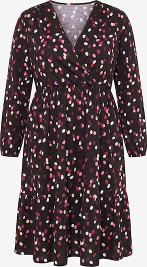 Ulla Popken Kleid in 42-44 in braun / pink / weiß, Produktansicht