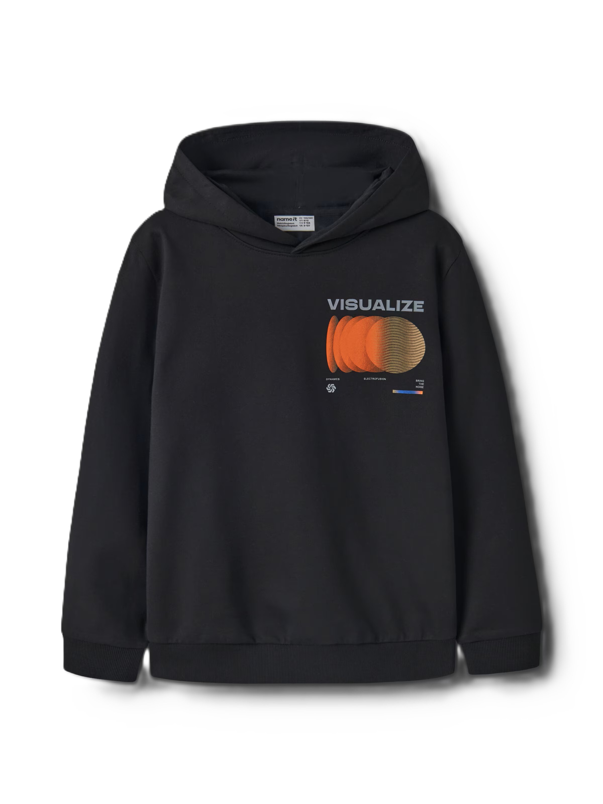 NAME IT Sweatshirt 'NKMNIGO' in Zwart: voorkant