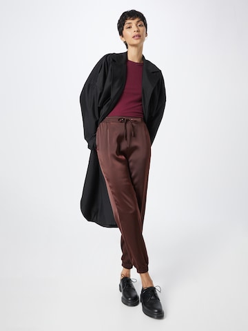 ABOUT YOU Tapered Pants 'Ramona' in Brown