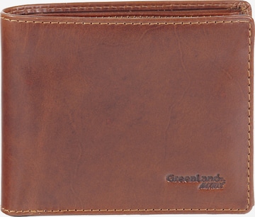 Greenland Nature Wallet in Brown: front