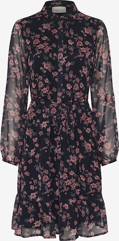 Cream Jurk 'Yuna' in Blauw: voorkant