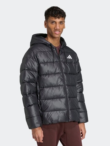 ADIDAS SPORTSWEAR Αθλητικό μπουφάν 'ESS' σε μαύρο: μπροστά