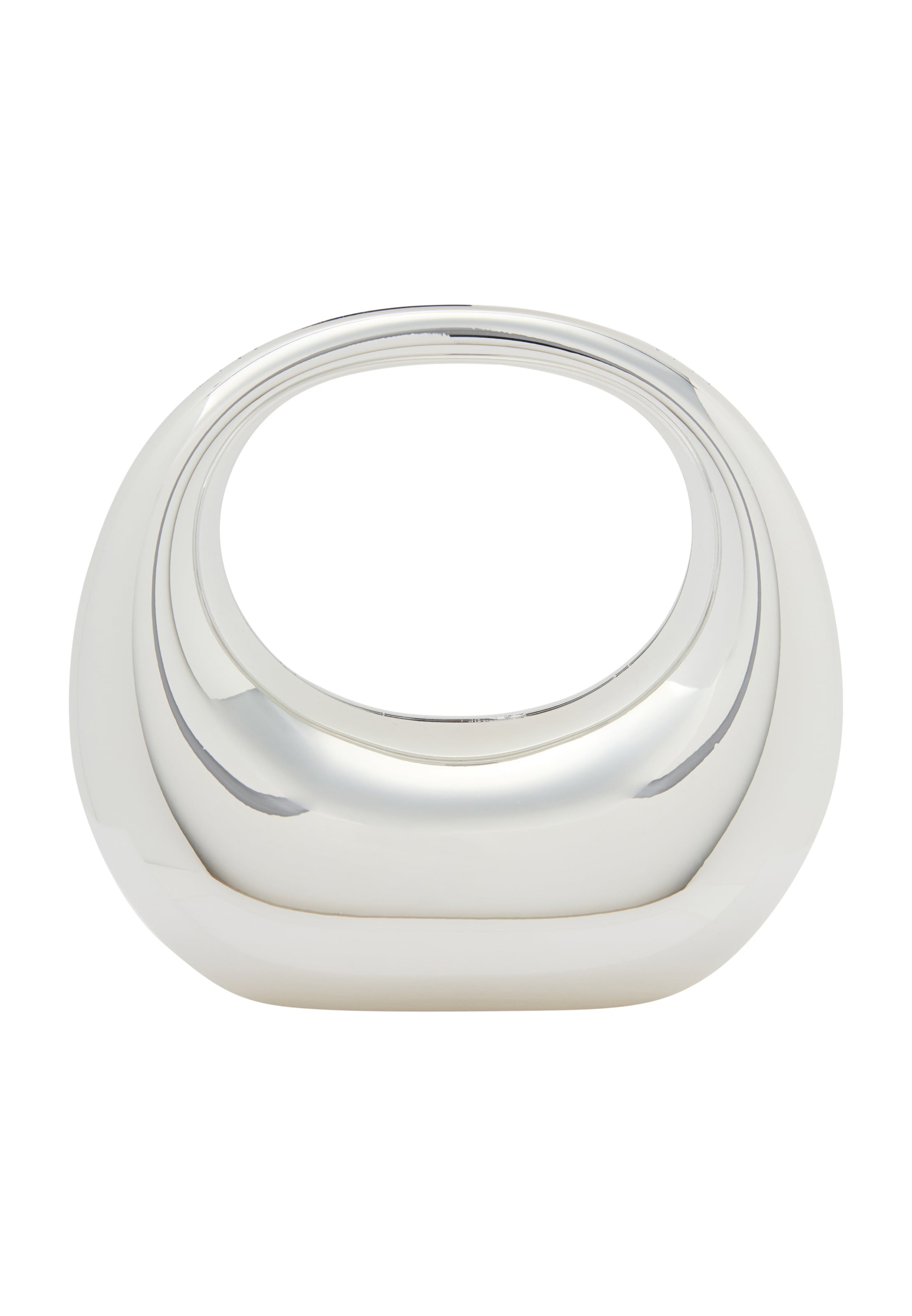 KRZY Clutch in Silber: Vorderseite