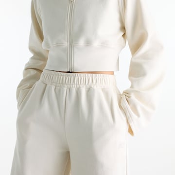 new balance Wide leg Broek 'Brushed Coastal Fleece Pant' in Wit