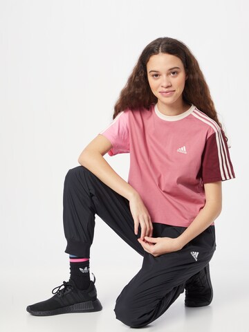 ADIDAS SPORTSWEAR Koszulka funkcyjna 'Essentials 3-Stripes ' w kolorze różowy