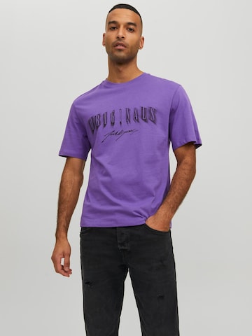 JACK & JONES Majica | vijolična barva: sprednja stran