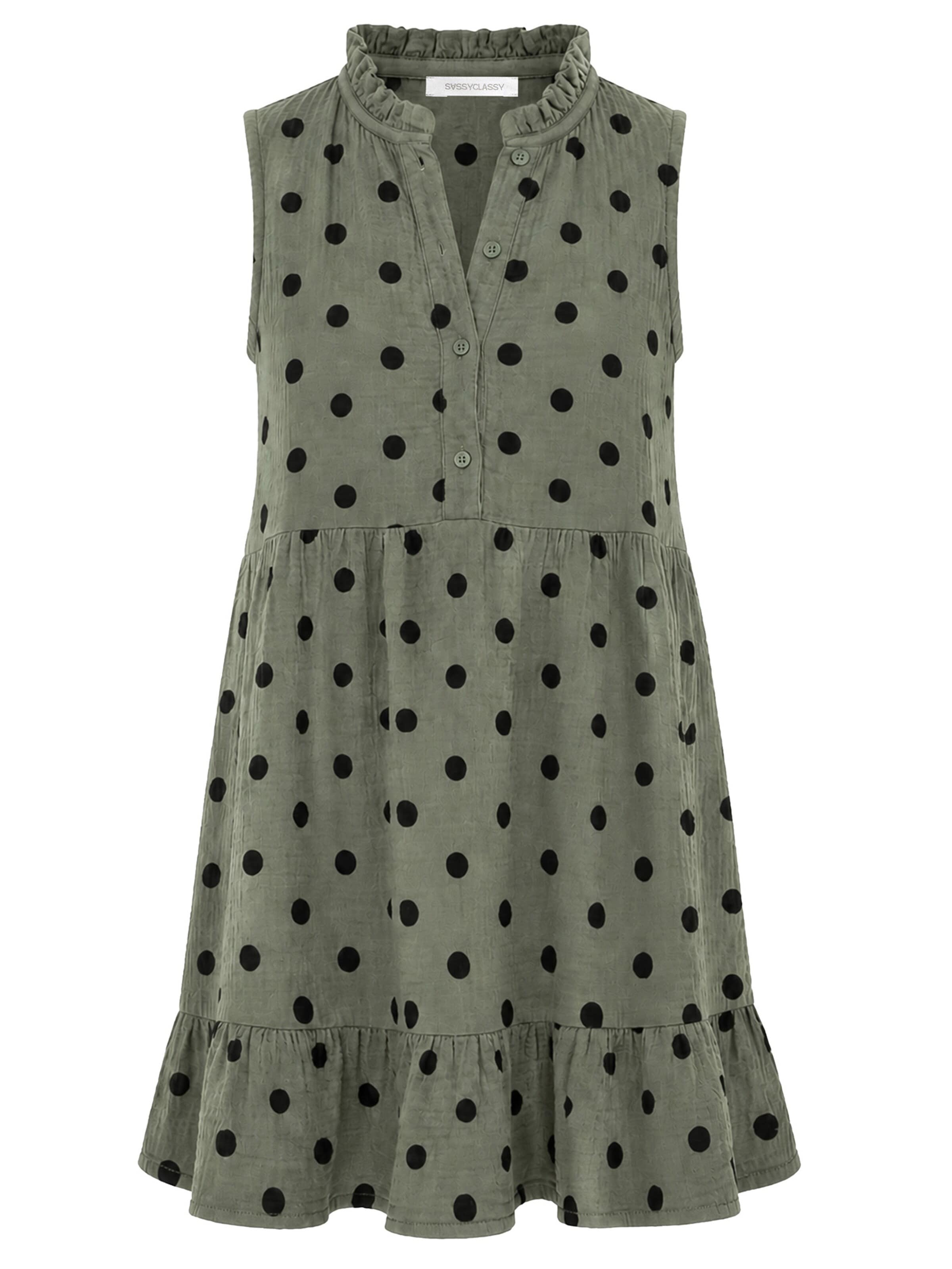 SASSYCLASSY Dress in Green: front
