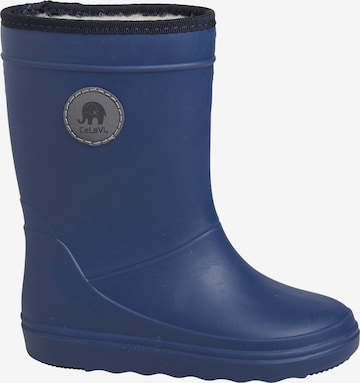 CeLaVi Regenlaarzen ' Thermo ' in Blauw: voorkant
