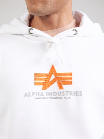 ALPHA INDUSTRIES Sweatshirt in White