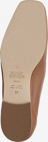Henry Stevens Classic Flats 'Audrey HVL' in Brown