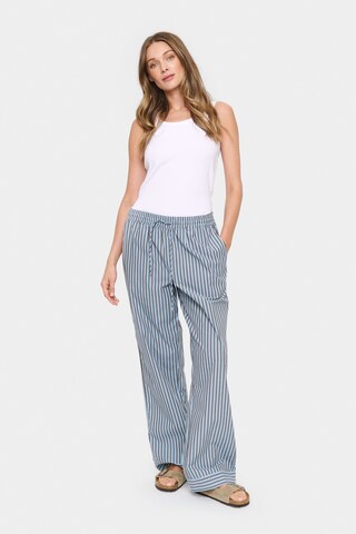 SAINT TROPEZ Wide Leg Bukser 'Filia' i blå