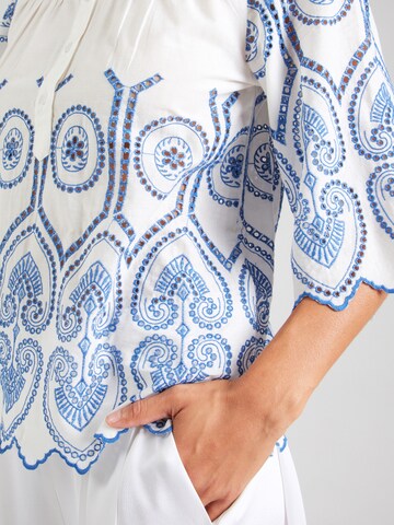 Lollys Laundry Blus 'Louise' i vit