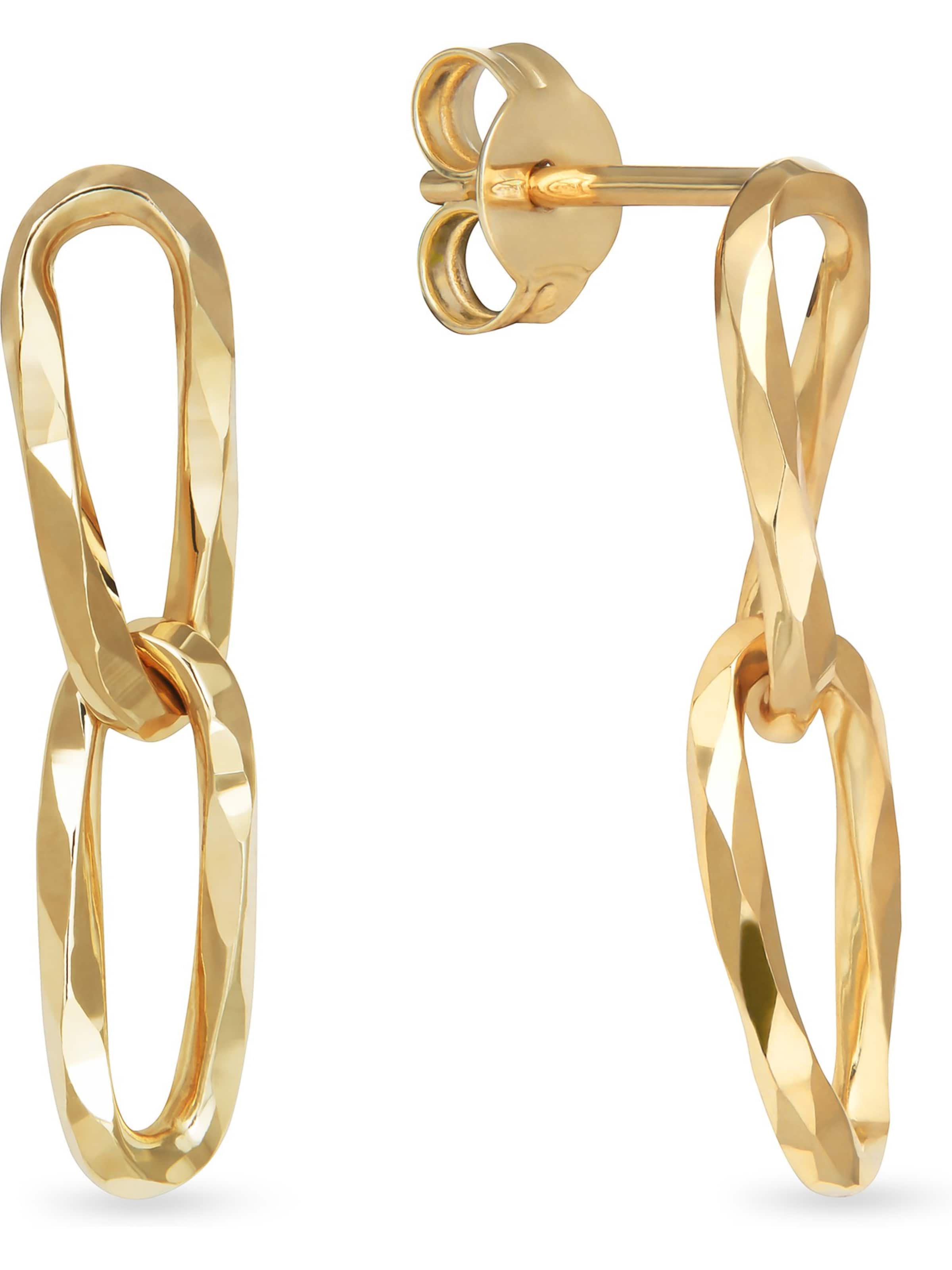 CHRIST Earrings in Gold: front
