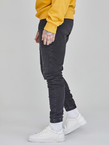 SikSilk Tapered Trousers in Black