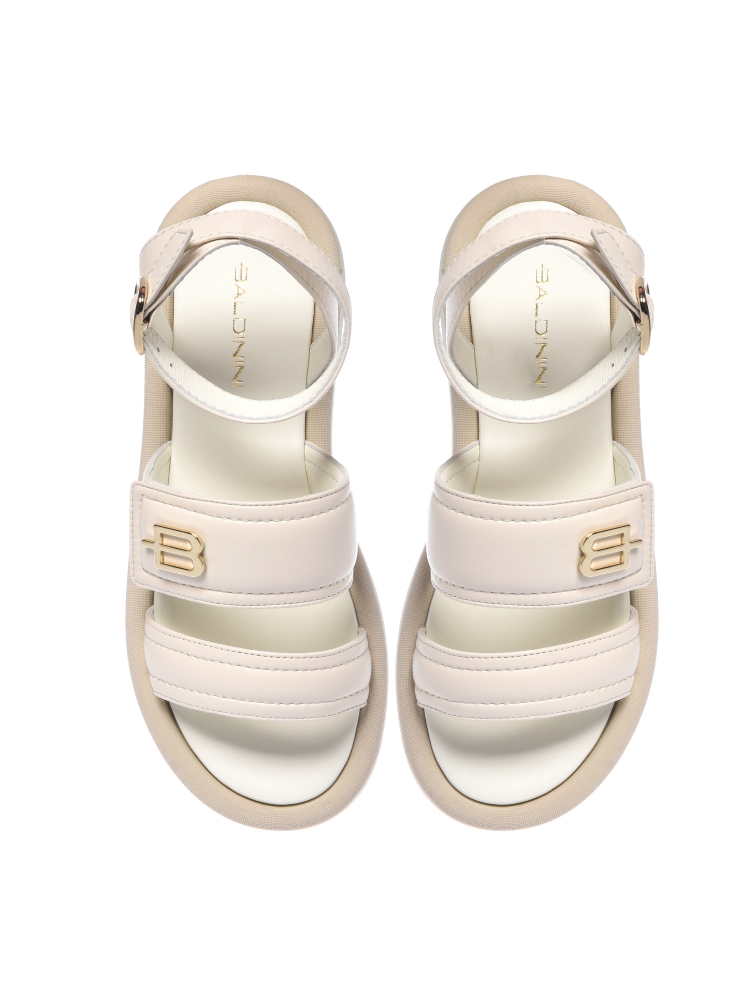 BALDININI Sandalen met riem in Beige