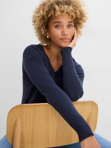 bonprix Pullover in Blau