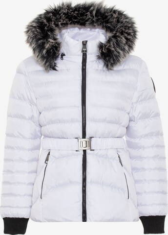 CIPO & BAXX Between-Season Jacket in White: front