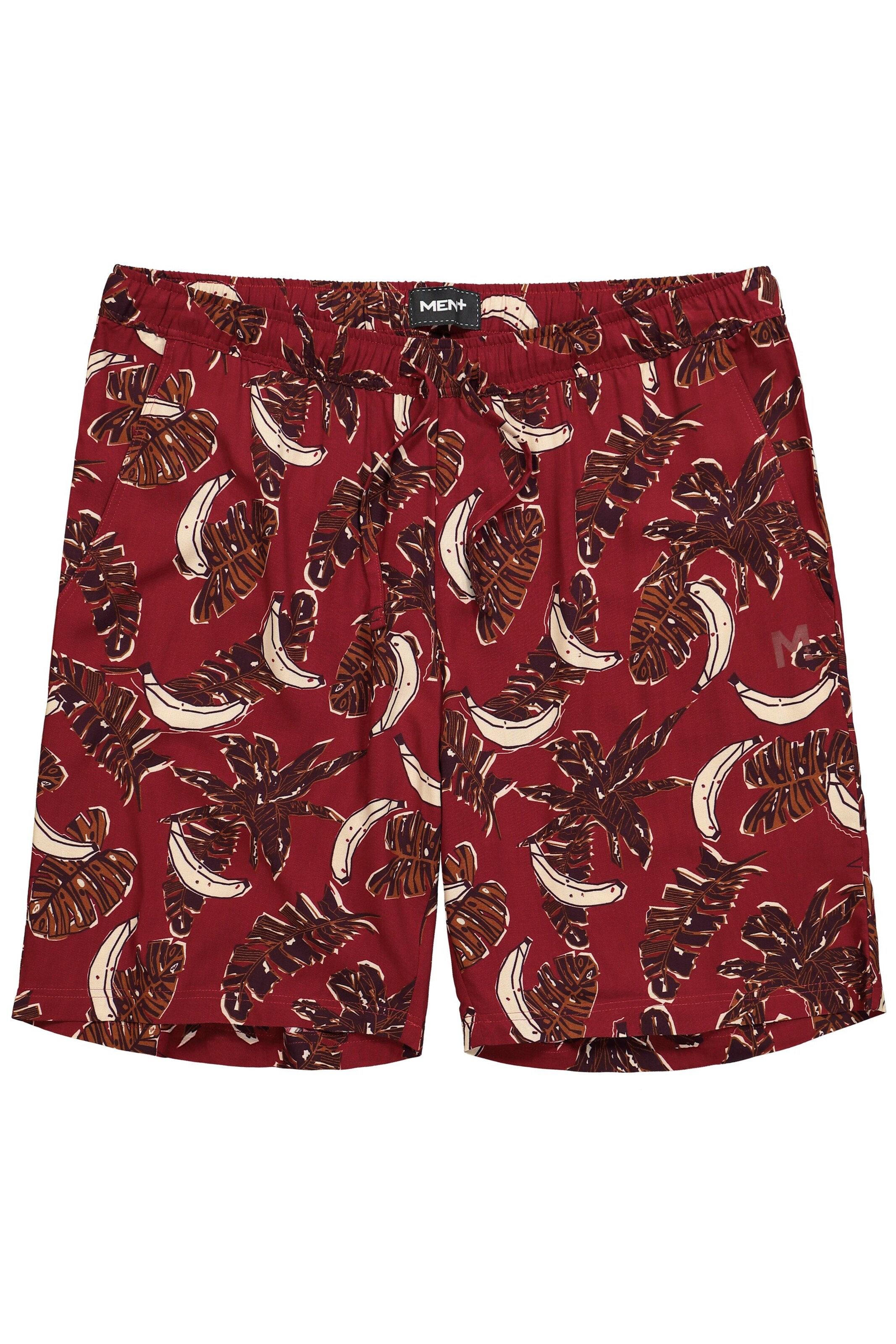 Men Plus Loosefit Broek in Rood: voorkant