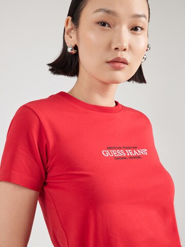 T-shirt GUESS JEANS en rouge