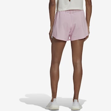 ADIDAS PERFORMANCE Regular Workout Pants 'Aeroready Minimal' in Pink