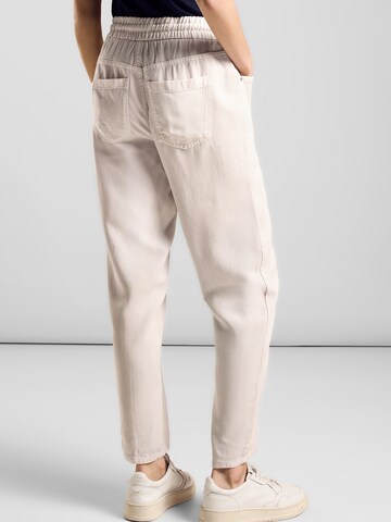 STREET ONE Tapered Jeans i beige