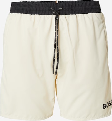 BOSS Σορτσάκι-μαγιό 'Starfish' σε λευκό: μπροστά