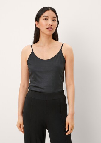 s.Oliver BLACK LABEL Top in Zwart: voorkant