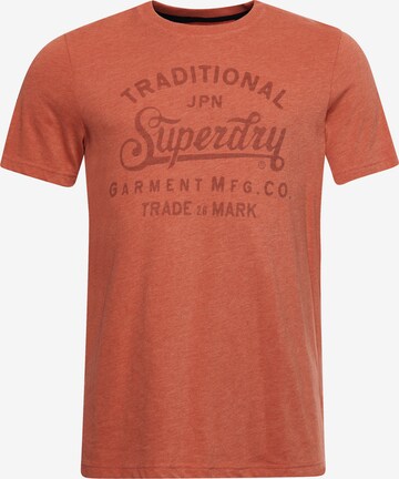 Superdry - Camiseta 'Mountain' en naranja: frente