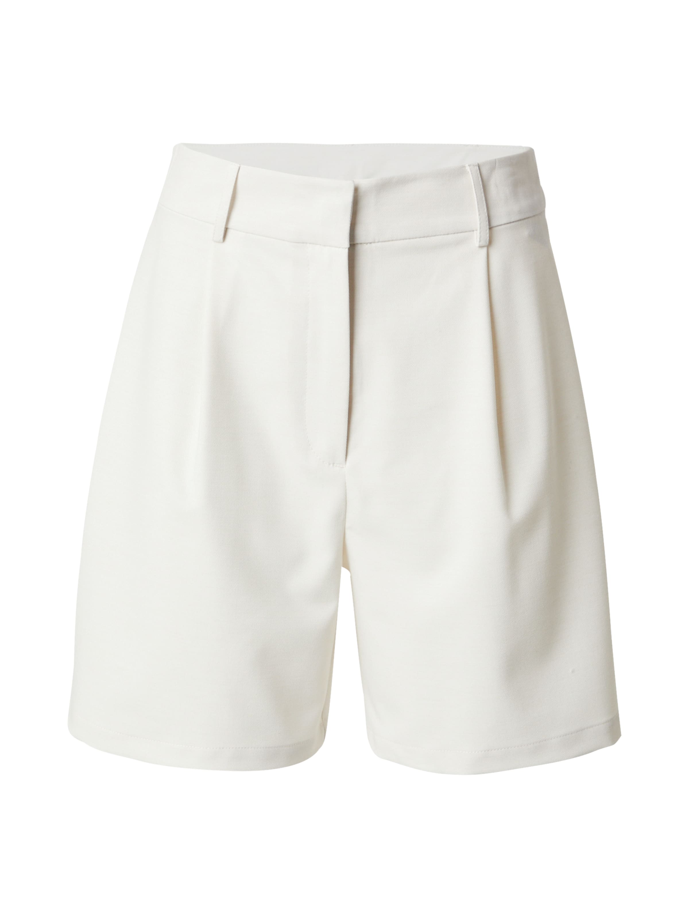 ABOUT YOU Štandardný strih Plisované nohavice 'Sanja' - Biela: predná strana