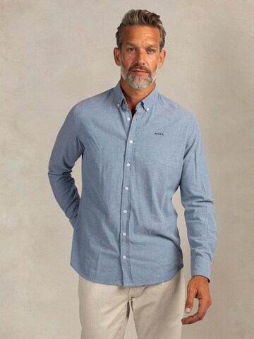 NZA New Zealand Auckland Regular fit Button Up Shirt in Blue