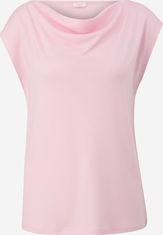 T-shirt s.Oliver BLACK LABEL en rose : devant