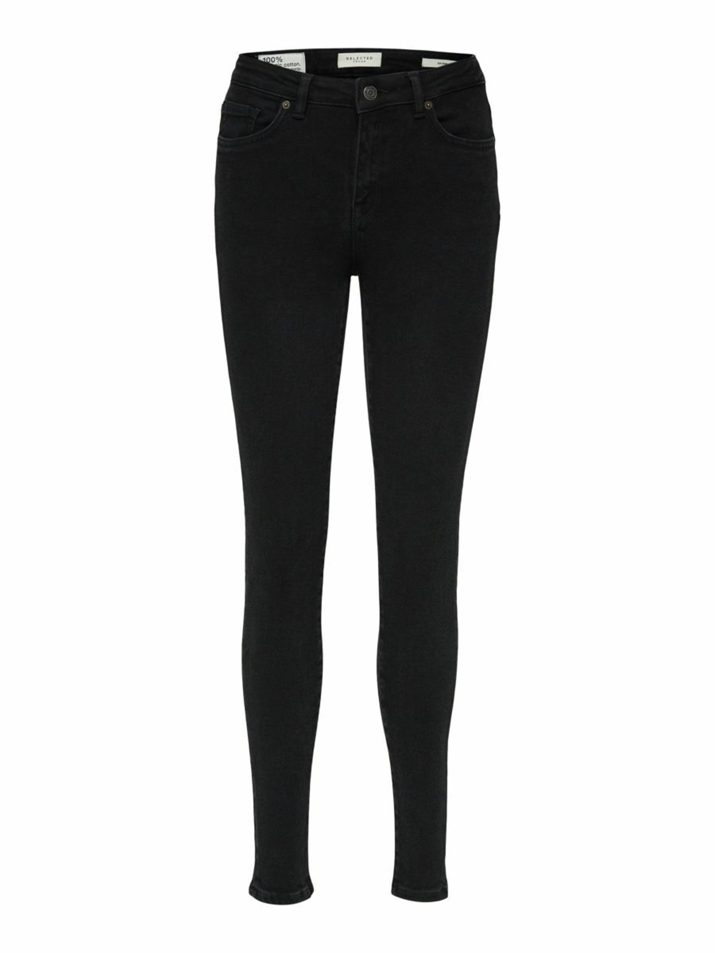 Frauen Große Größen SELECTED FEMME Jeans in Schwarz - DI95921 Frauen Große Größen SELECTED FEMME Jeans in Schwarz - DI95921