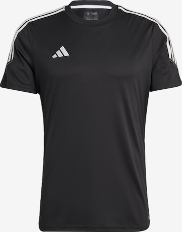 juoda ADIDAS PERFORMANCE Sportiniai marškinėliai 'Tiro 23 Club': priekis